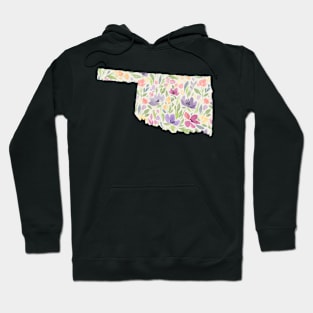 Oklahoma Silhouette Florals Hoodie